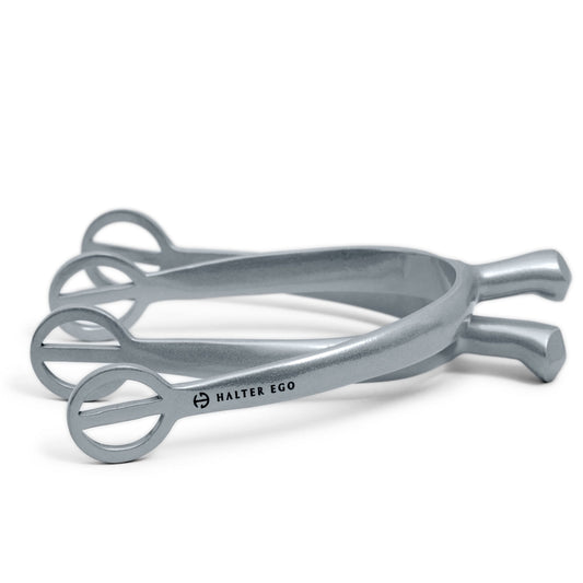 Halter Ego® Antique Silver Spurs with 3D Shank