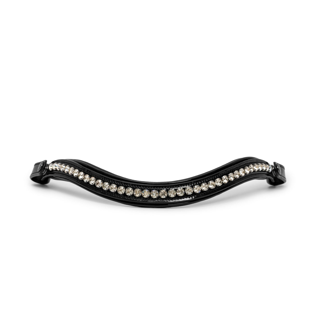 Halter Ego Valentina Black Patent Sparkle Snaffle Bridle