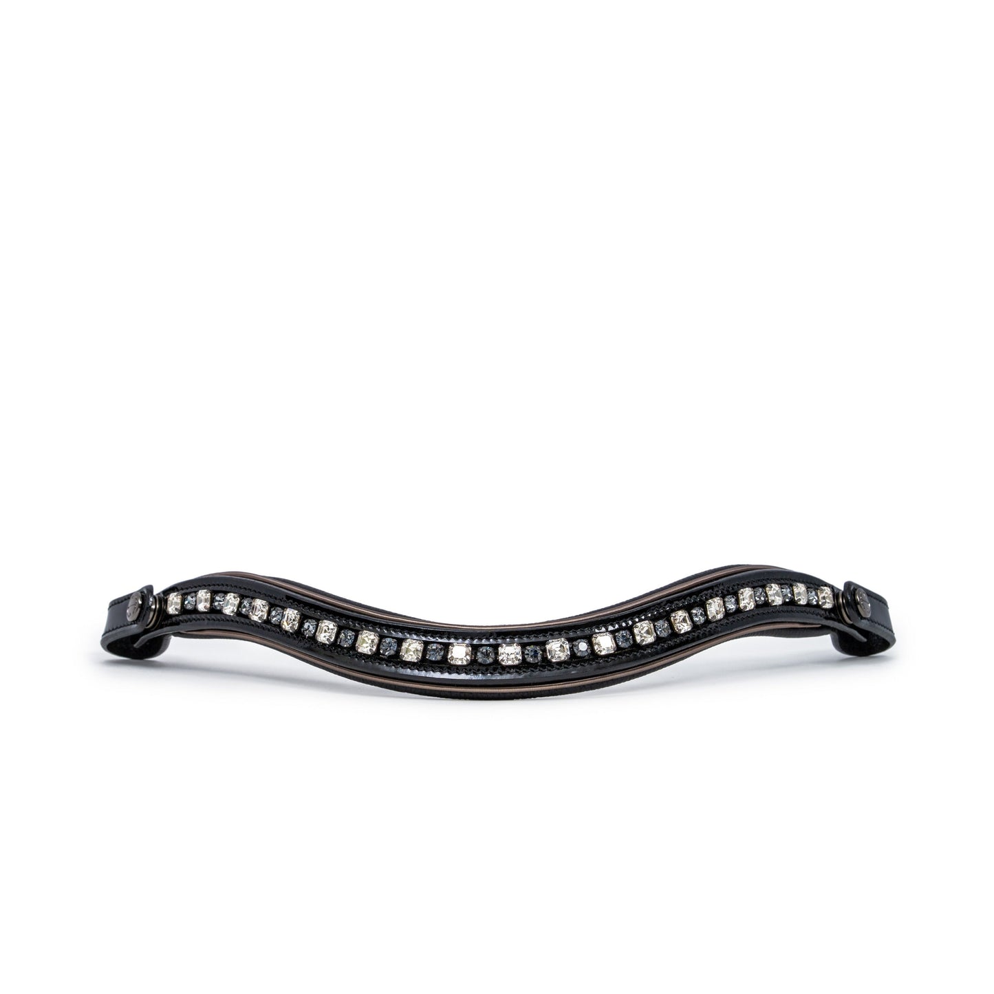 Halter Ego® Ocala Black Patent Leather Snaffle Bridle With Removable Flash