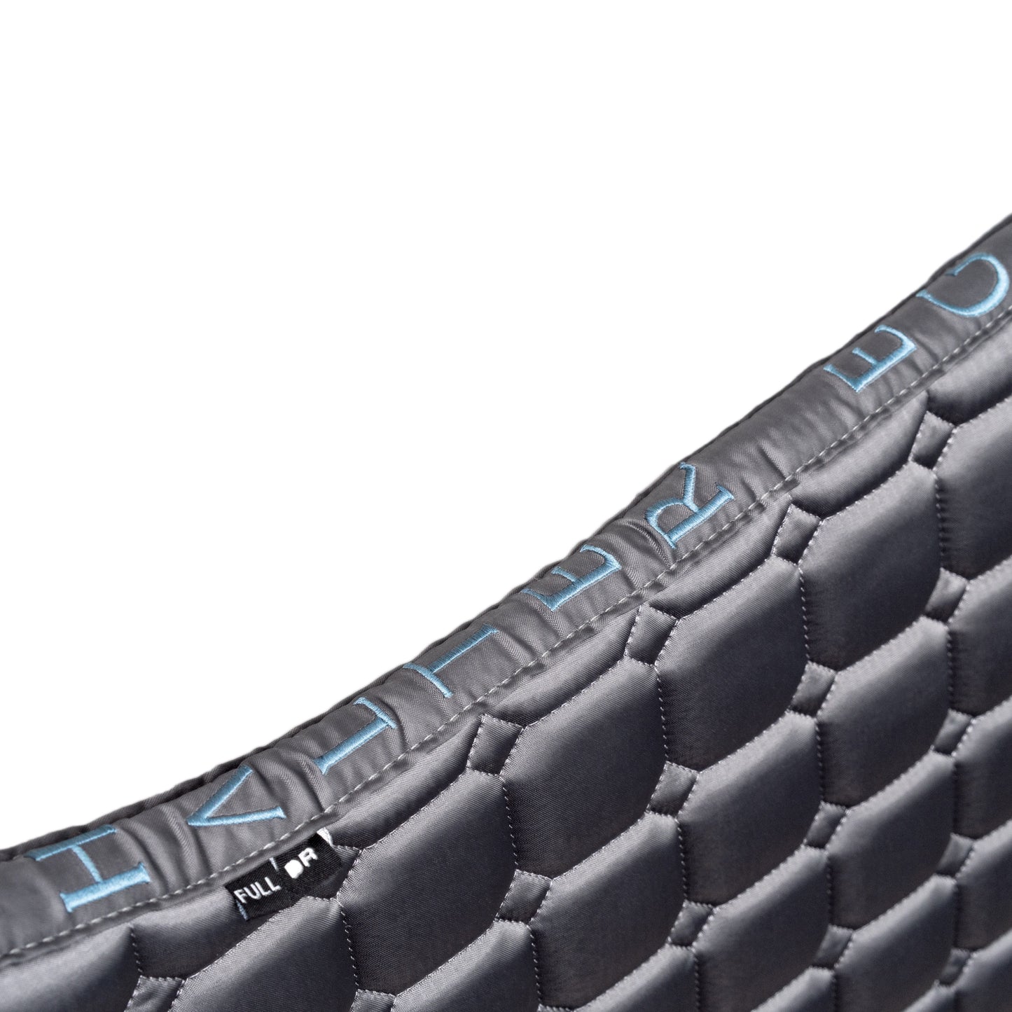 Halter Ego - Romance Collection Satin Classic Dressage Saddle Pad (Full) - Slate Luxe