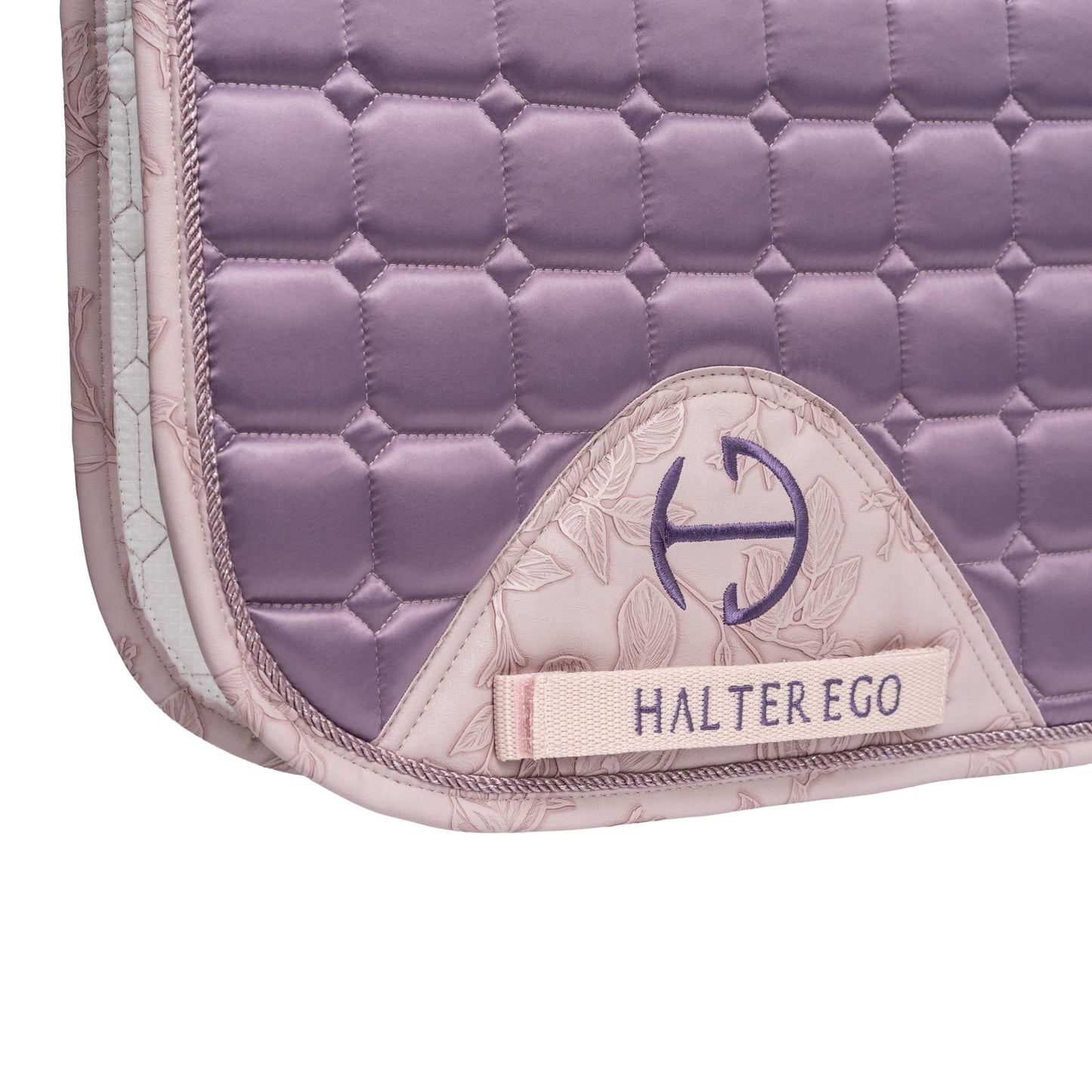 Halter Ego - Romance Collection Satin Classic Dressage Saddle Pad (Full) - Orchid Mist