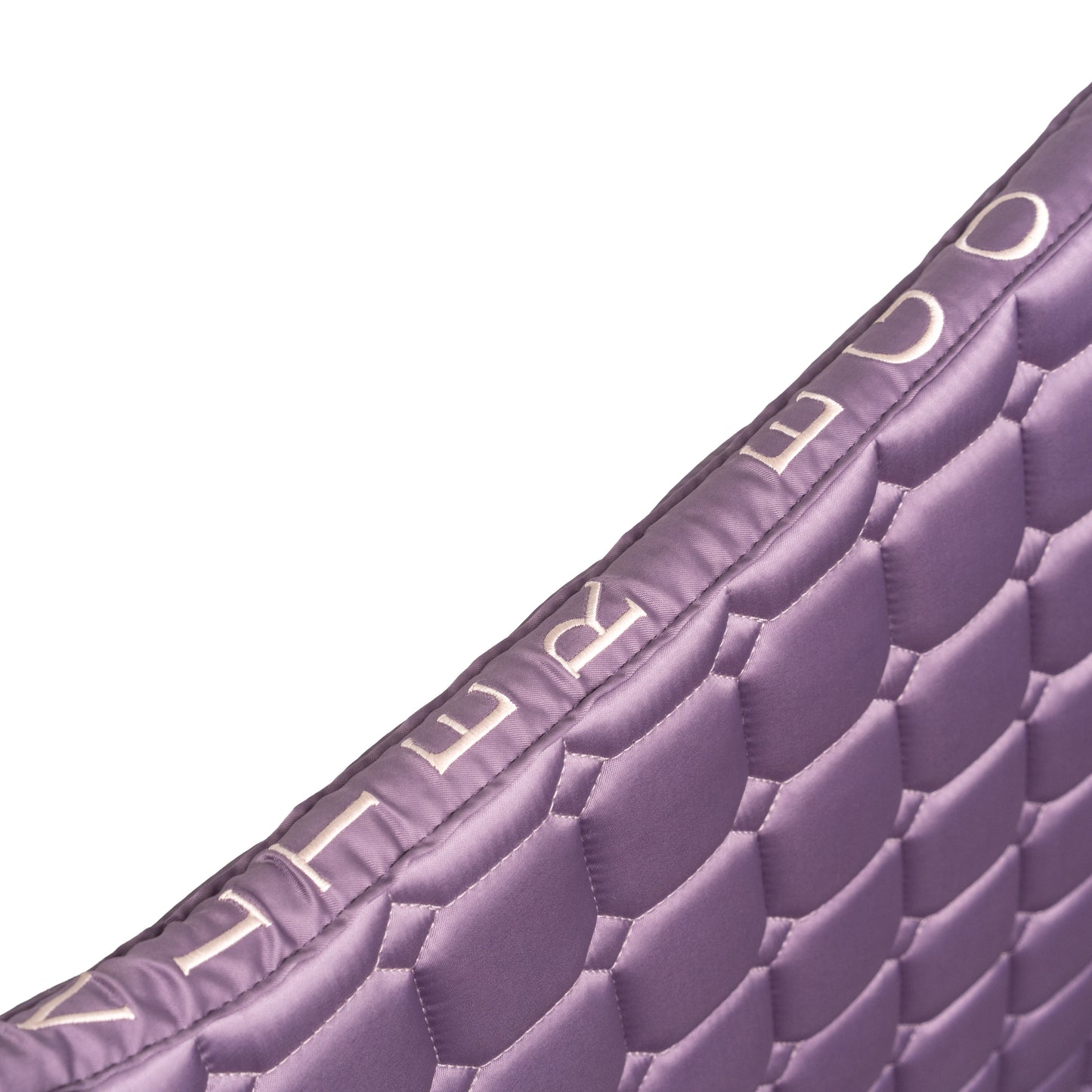 Halter Ego - Romance Collection Satin Classic Dressage Saddle Pad (Full) - Orchid Mist