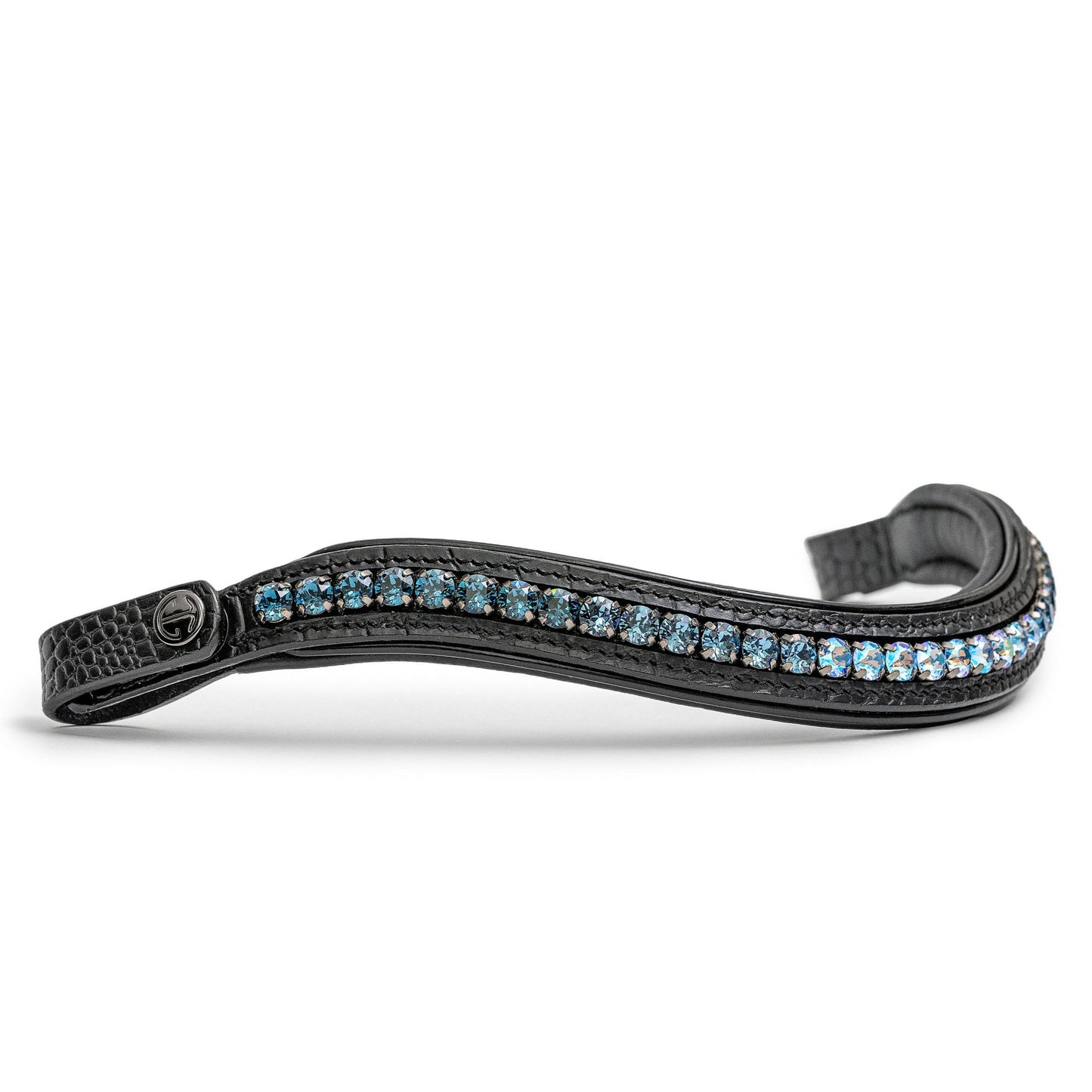 Halter Ego® Doc Marten Black Leather Snaffle Bridle with Removable Flash