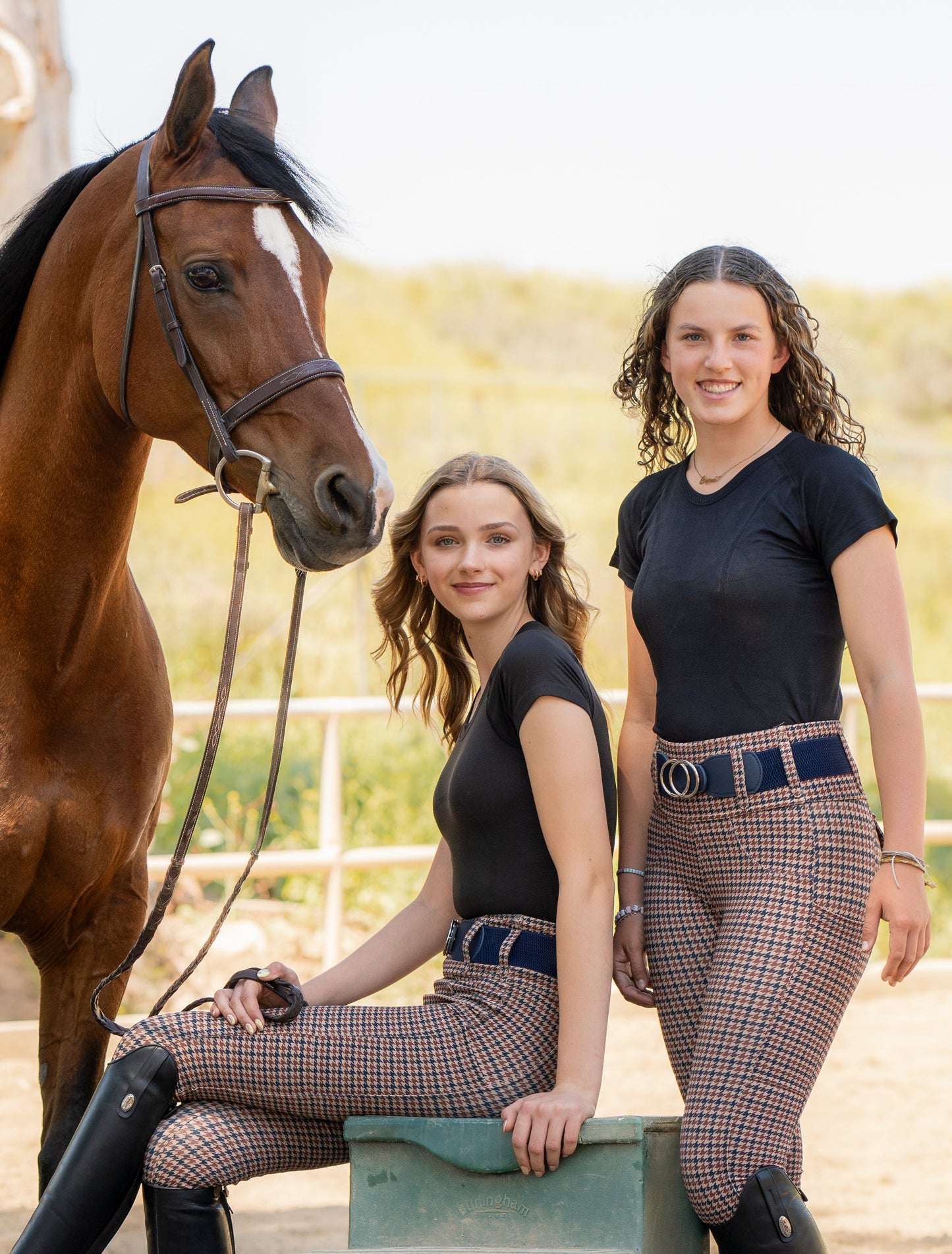 Canter Culture - Athletic Breech - English Houndstooth