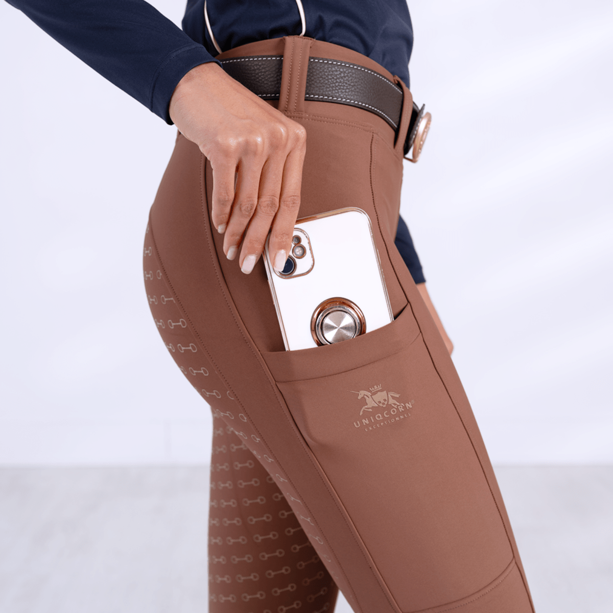 Uniqcorn Exceptionnel Hybrid Equestrian Breeches "Caramelized"
