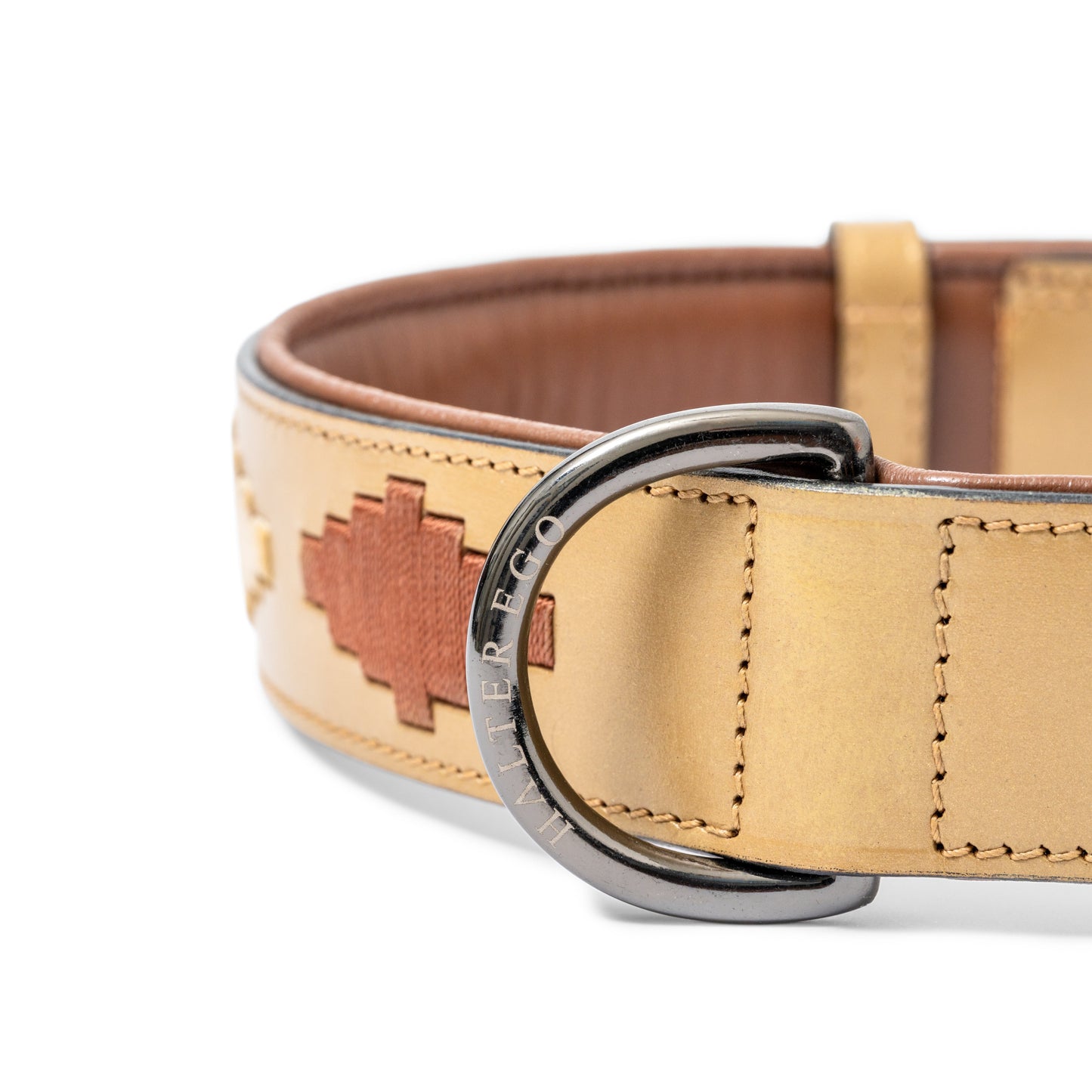 Halter Ego - Gilded Solstice Leather Dog Collar