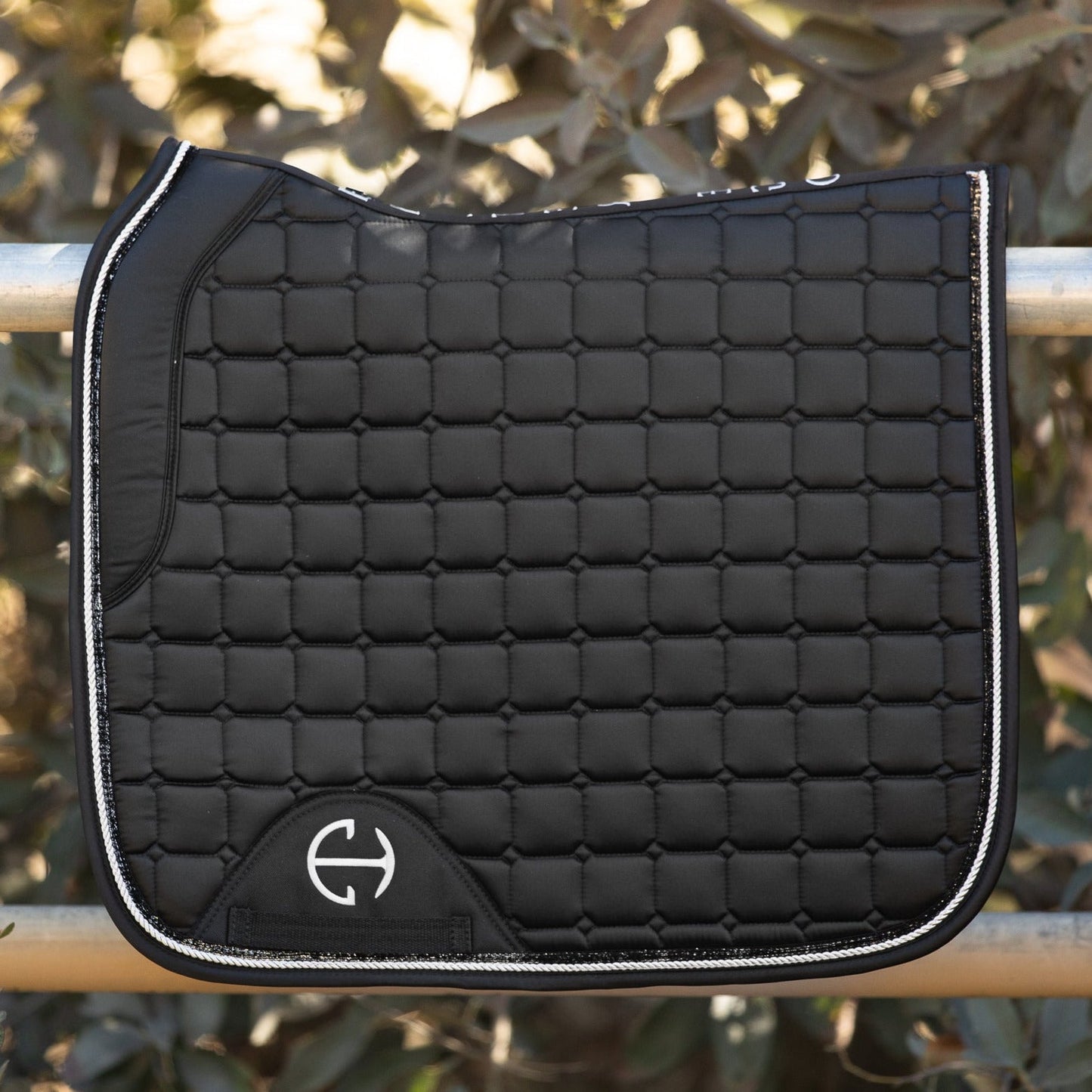 Halter Ego® Satin Classic Dressage Saddle Pad - Ebony