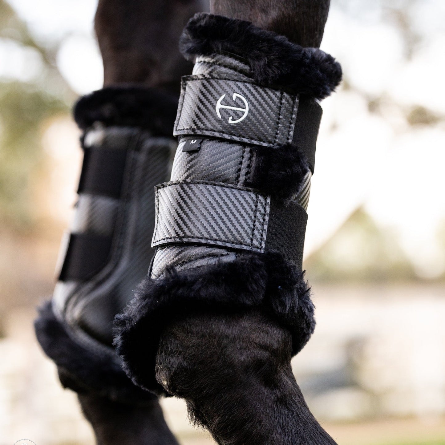 Halter Ego® Carbon Tech Collection Brushing Boots - Black