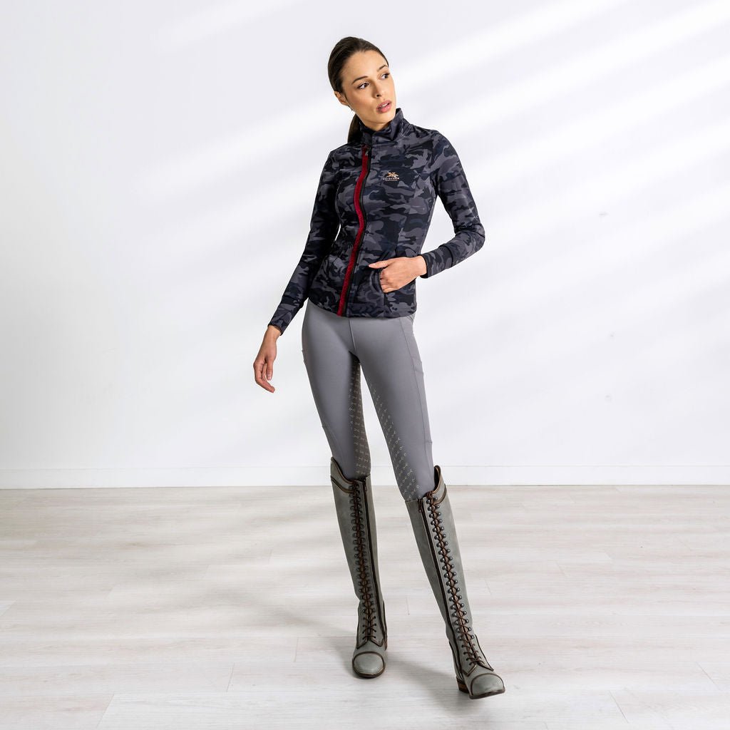 Uniqcorn Exceptionnel Hi-Rise Equestrian Tights "Shady Gray"