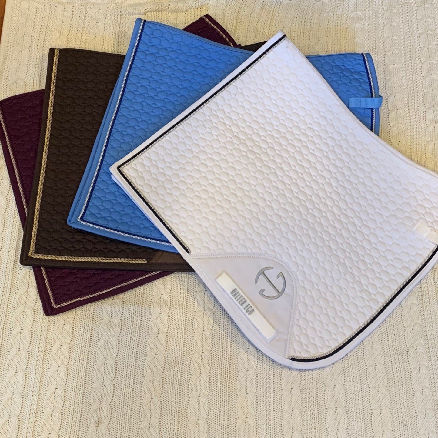 Halter Ego - European Cotton Dressage Saddle Pad - Sky Blue