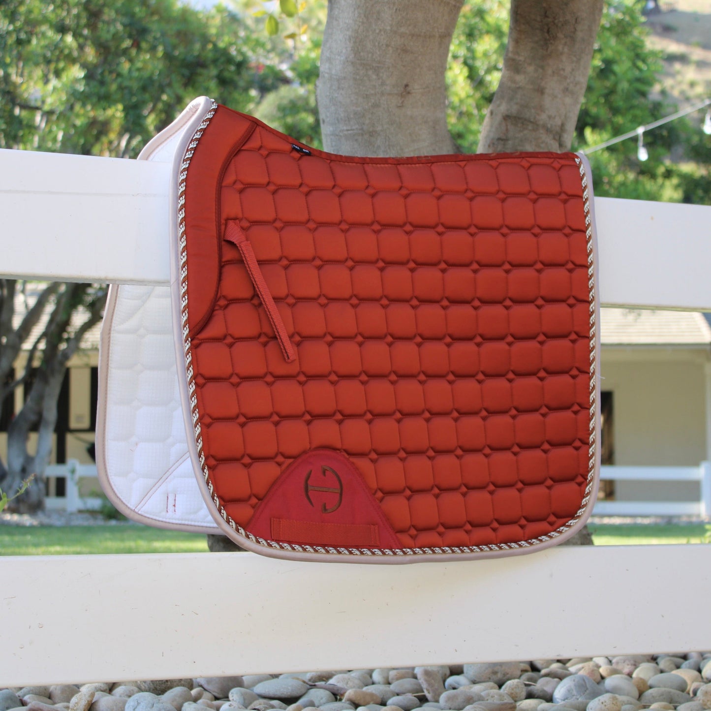 Halter Ego® Satin Classic Dressage Saddle Pad - Rust