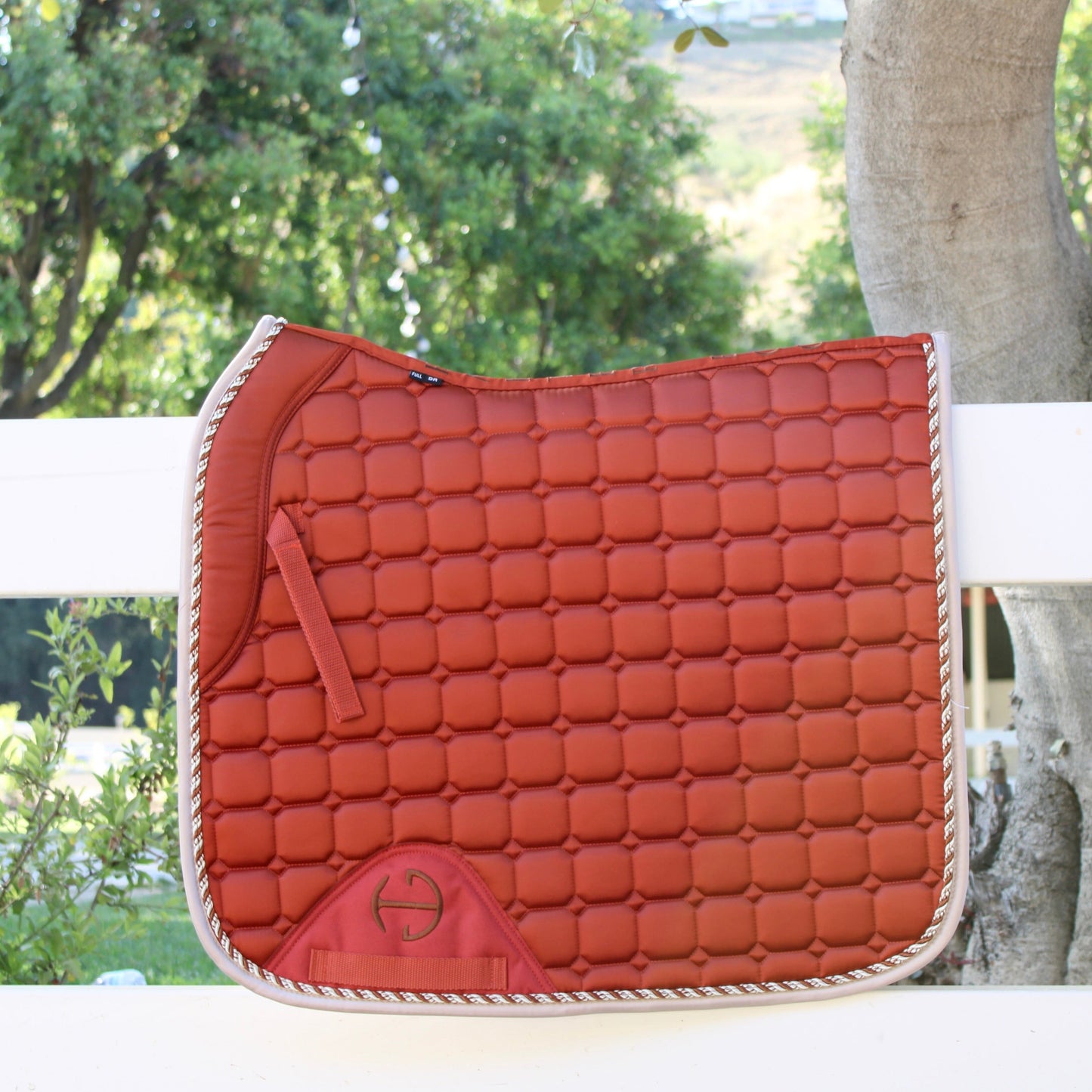 Halter Ego® Satin Classic Dressage Saddle Pad - Rust