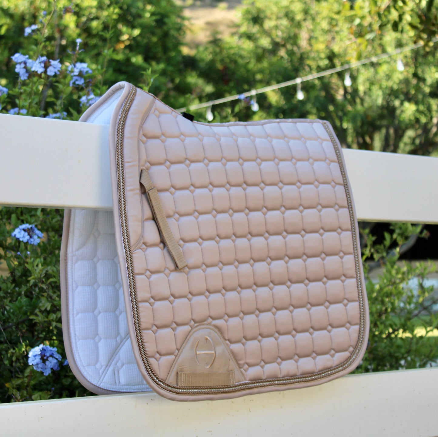 Halter Ego® Satin Classic Dressage Saddle Pad - Champagne Cristal