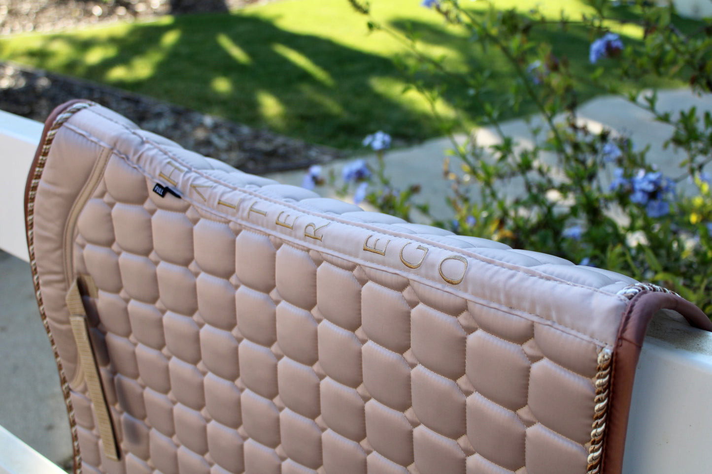 Halter Ego® Satin Classic Dressage Saddle Pad - Champagne Taupe