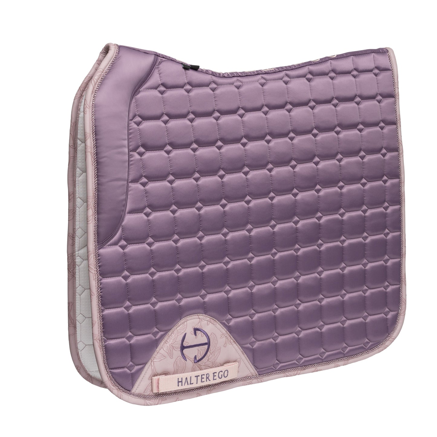Halter Ego - Romance Collection Satin Classic Dressage Saddle Pad (Full) - Orchid Mist