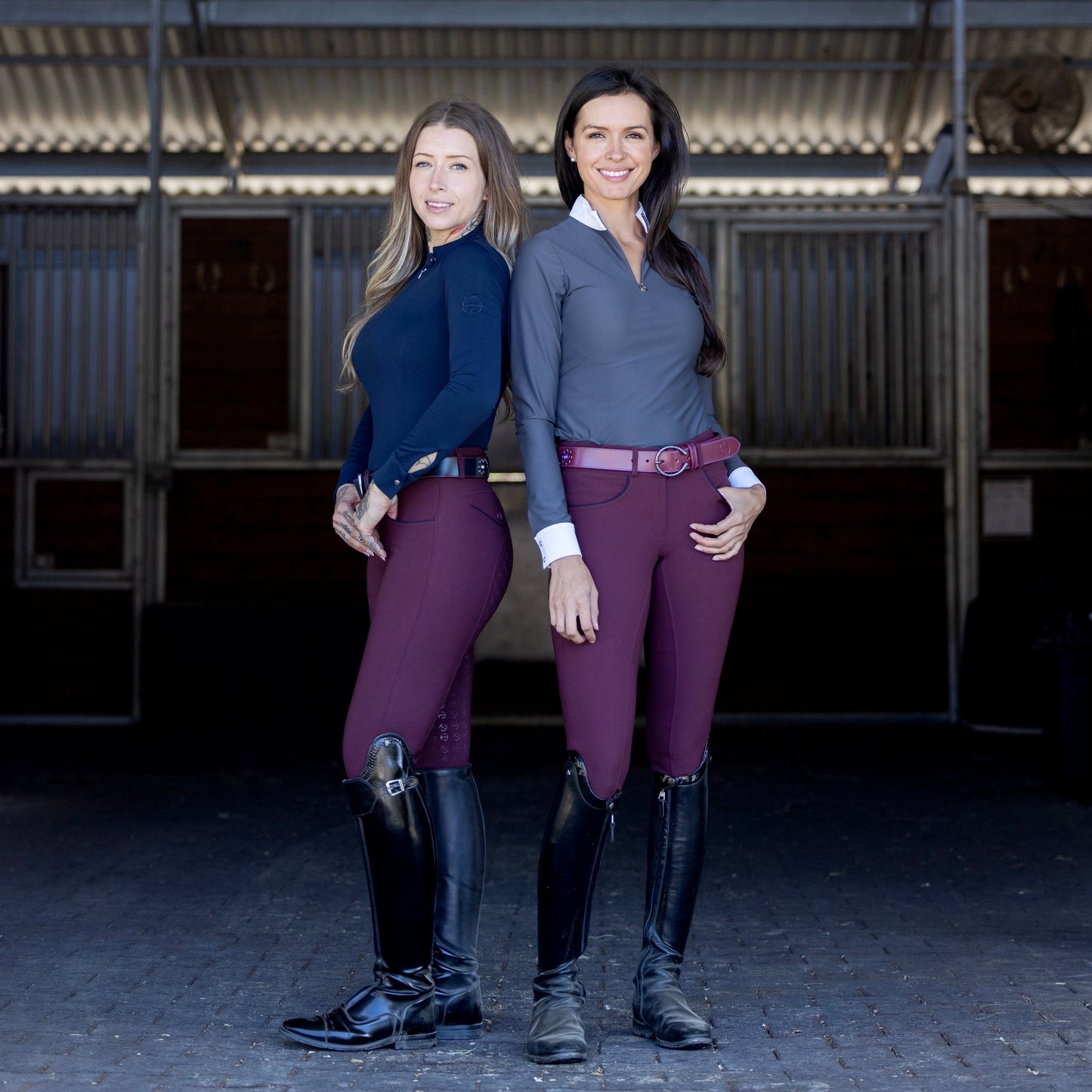 Halter Ego® Evolution Knee Patch Breeches - Merlot