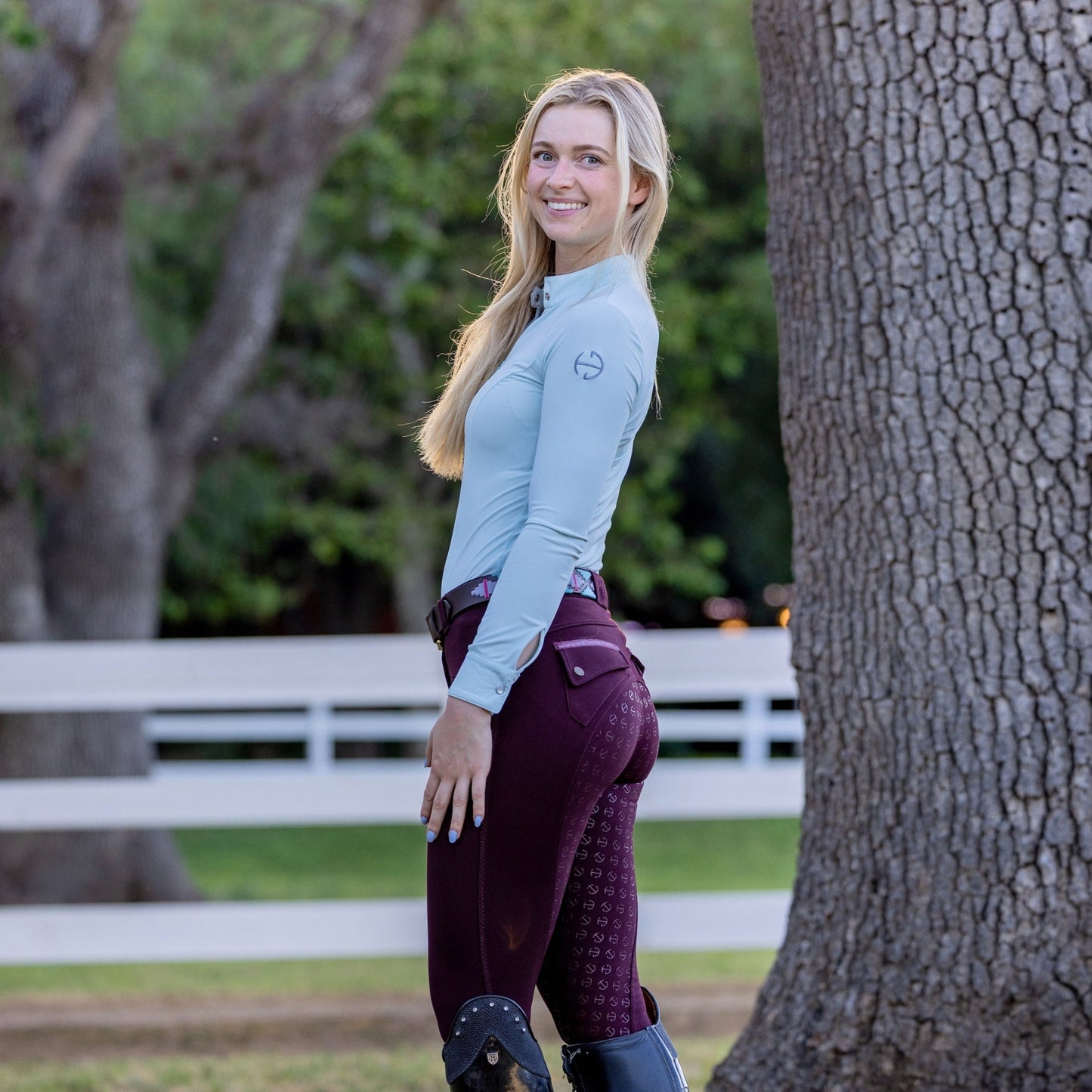 Halter Ego® Kimberly Full Seat Breeches - Wine