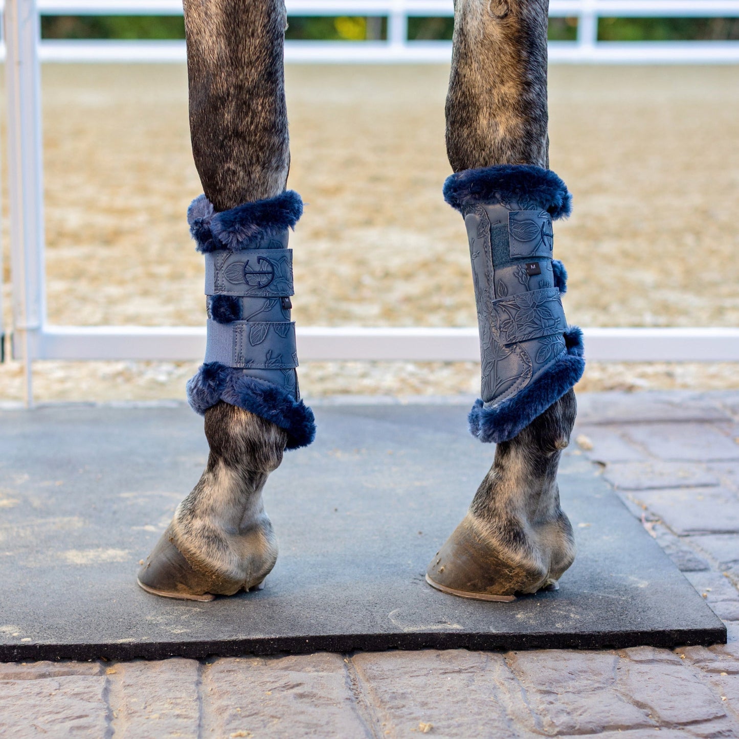 Halter Ego® Romance Collection Brushing Boots - Prussian Blue