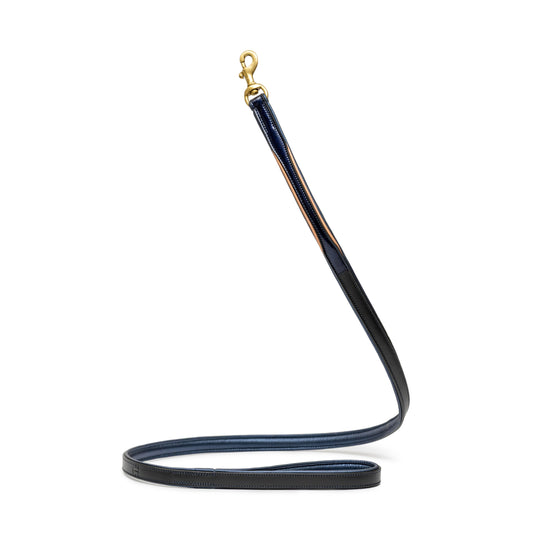 Halter Ego - Revolution Blue Patent Leather Dog Leash