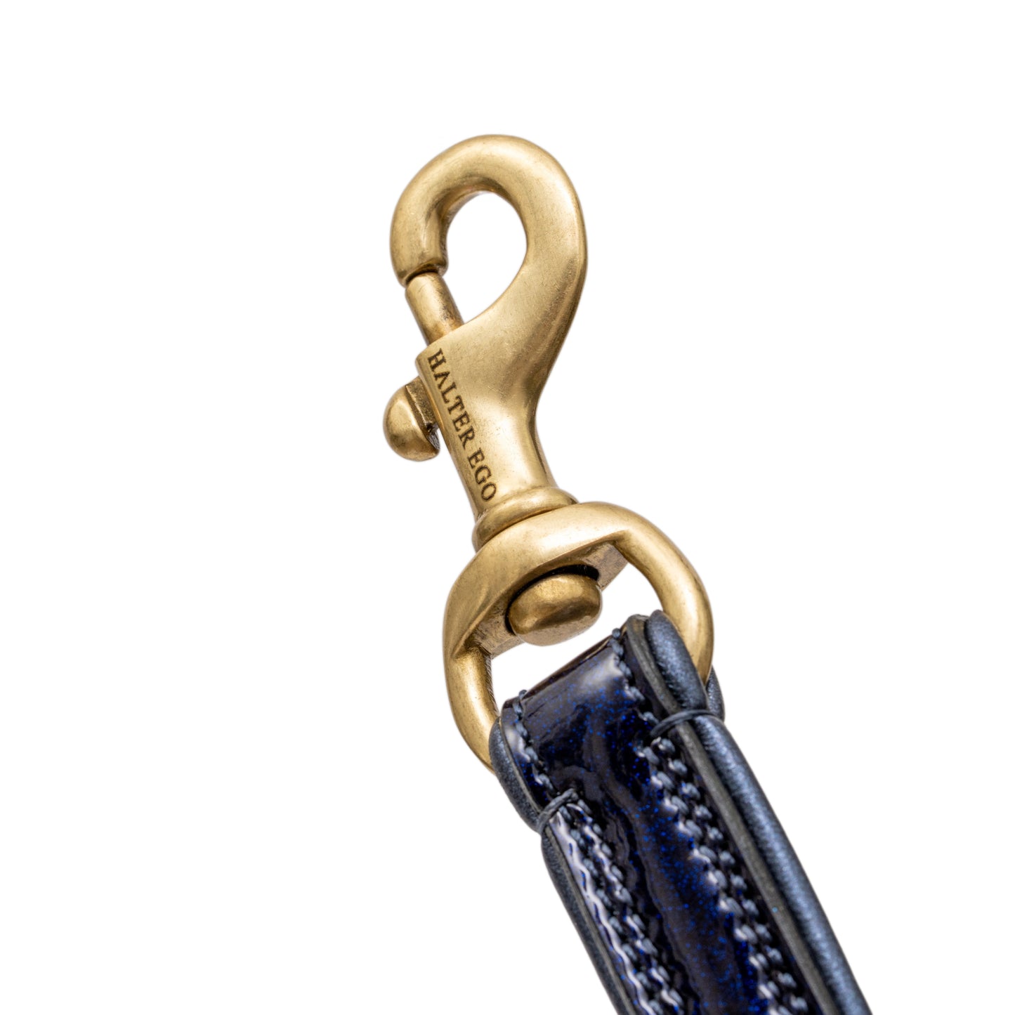 Halter Ego - Revolution Blue Patent Leather Dog Leash