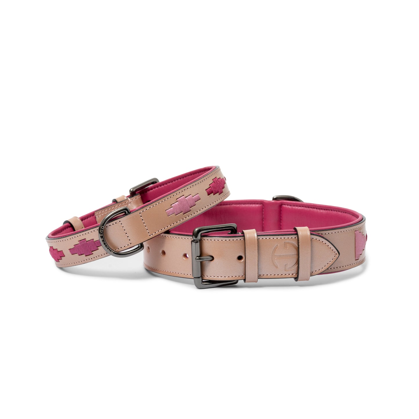 Halter Ego - Rosé Lumière Leather Dog Collar
