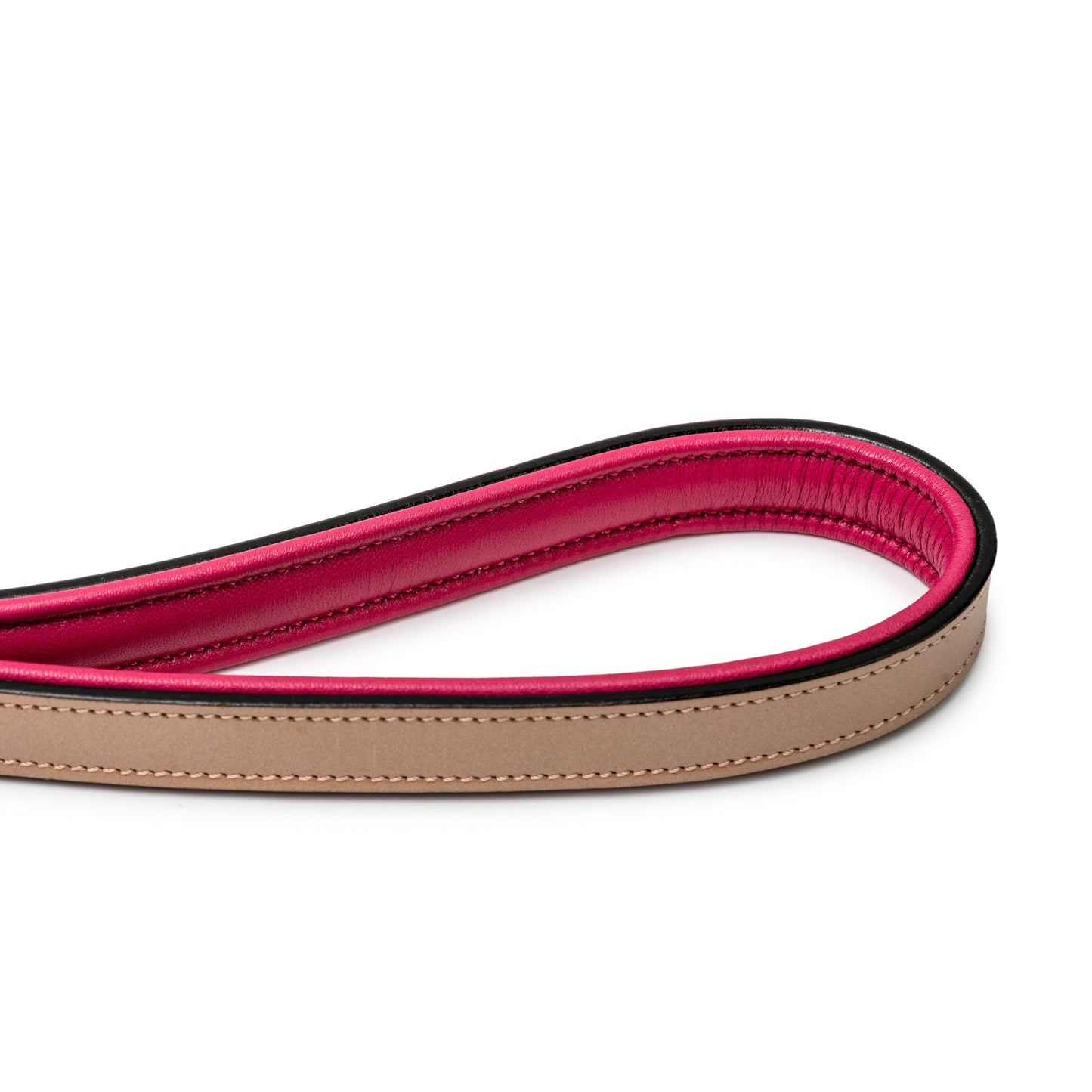 Halter Ego - Rosé Lumière Leather Dog Leash