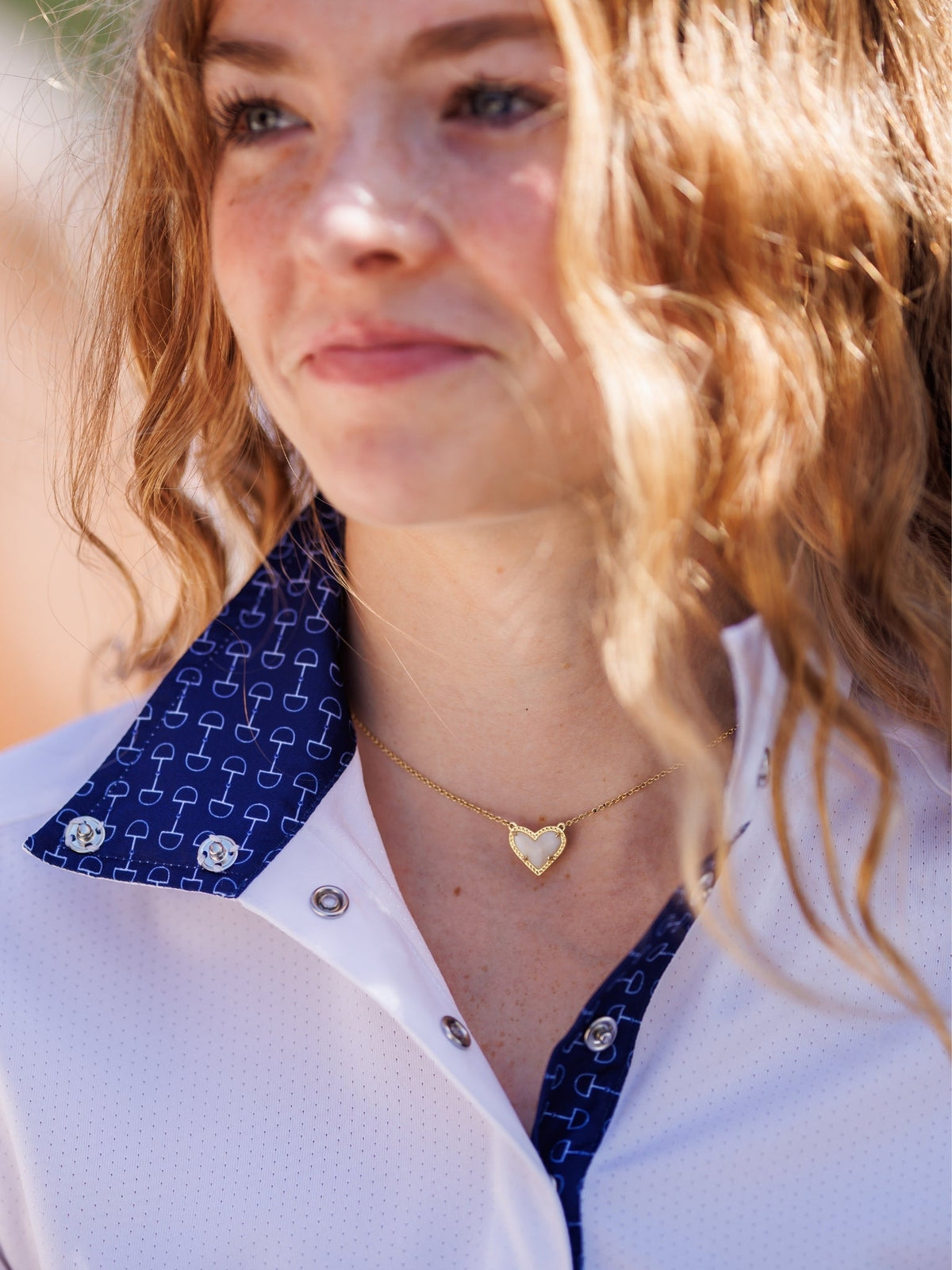 Essex Classics - Beautiful Bits Ladies Talent Yarn Wrap Collar Short Sleeve Show Shirt