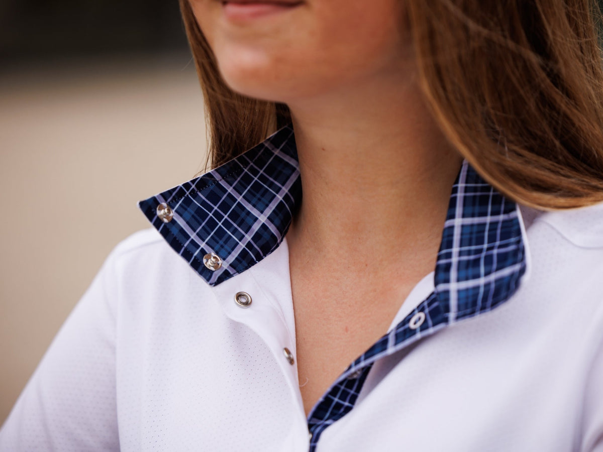 Essex Classics - Turnout Tartan Ladies Talent Yarn Wrap Collar Long Sleeve Show Shirt