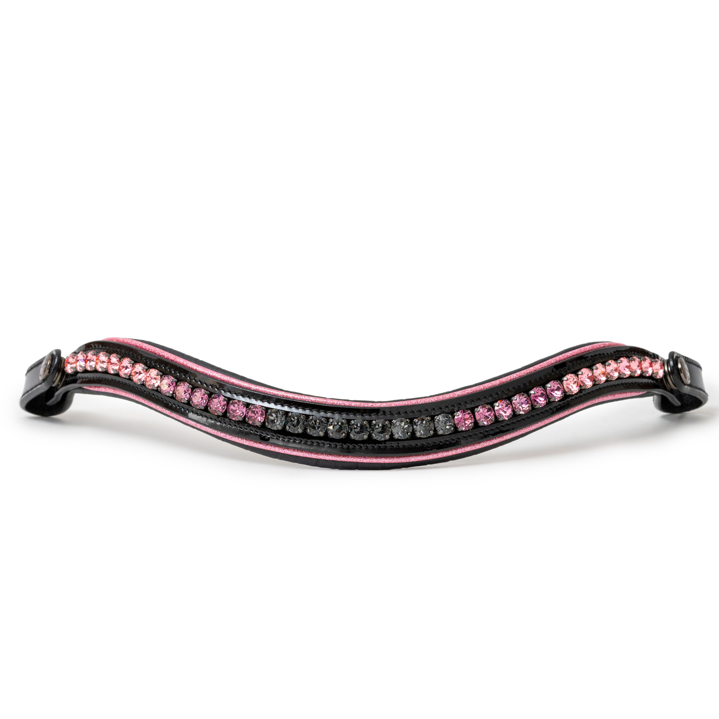 Halter Ego The Ellie Black Patent Leather Snaffle Bridle With Removable Flash
