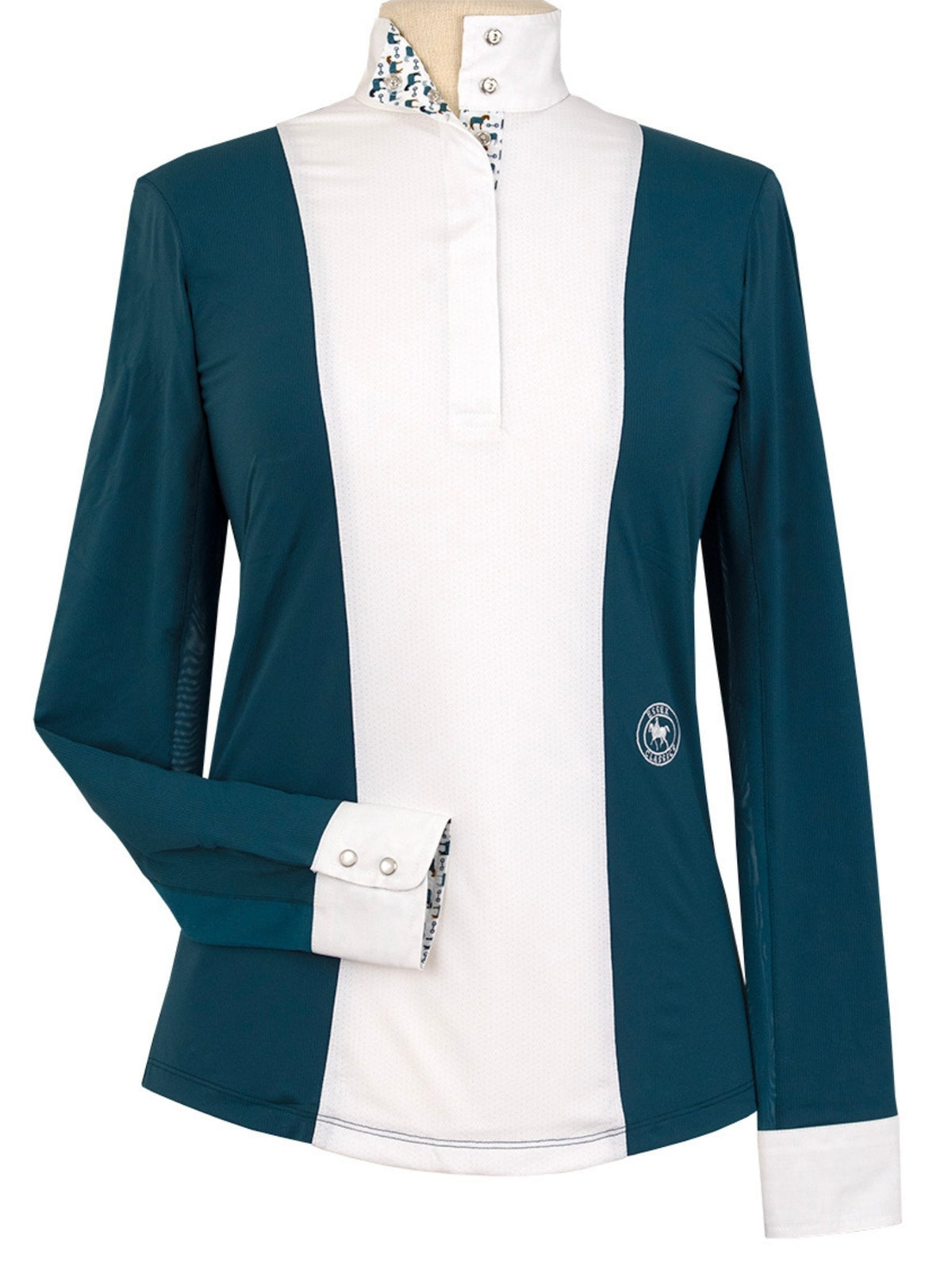 Essex Classics - Ladies "Luna II" Teal with Cozy Crew Long Sleeve Performance Show Shirt