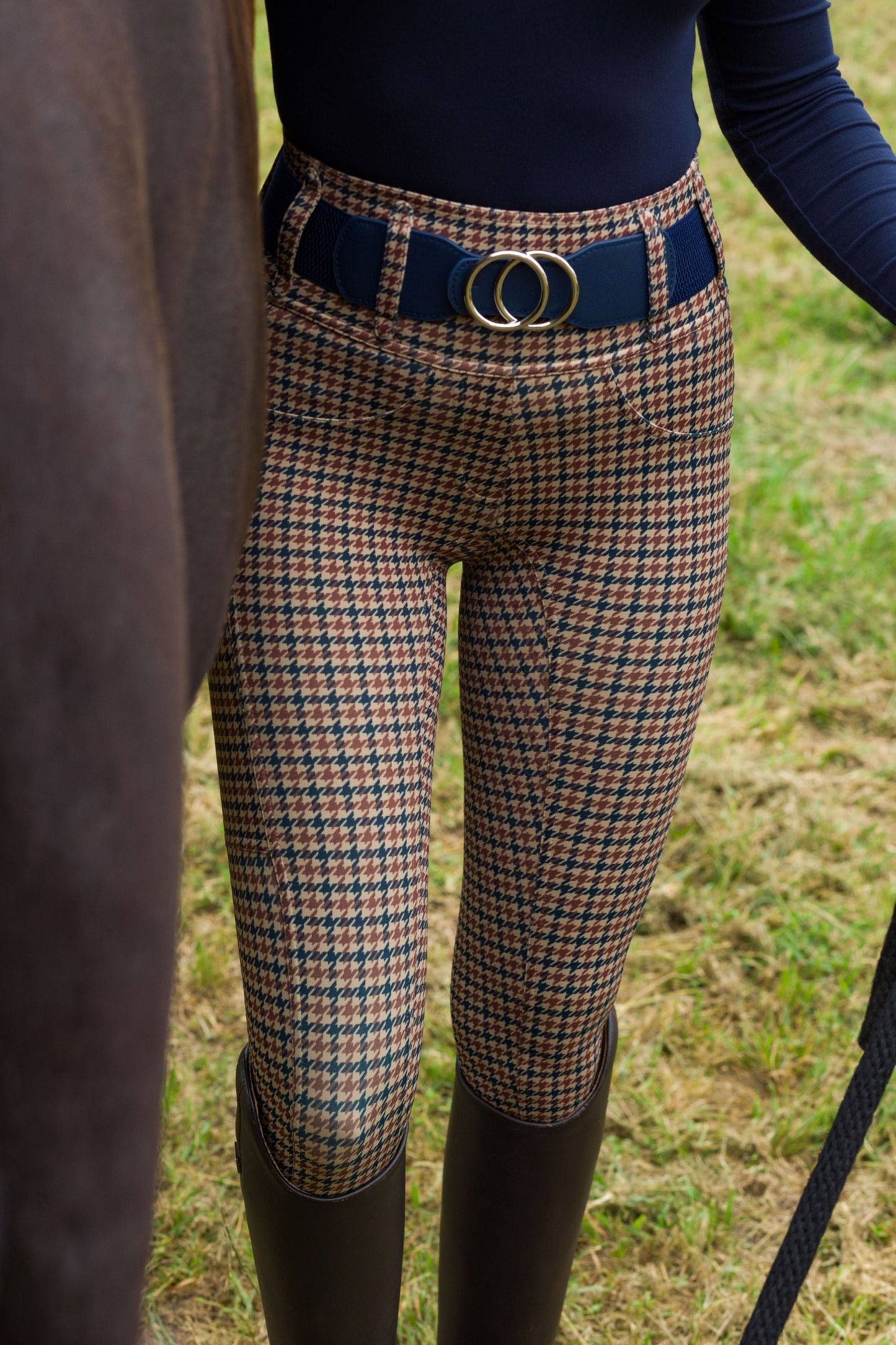 Canter Culture - Athletic Breech - English Houndstooth